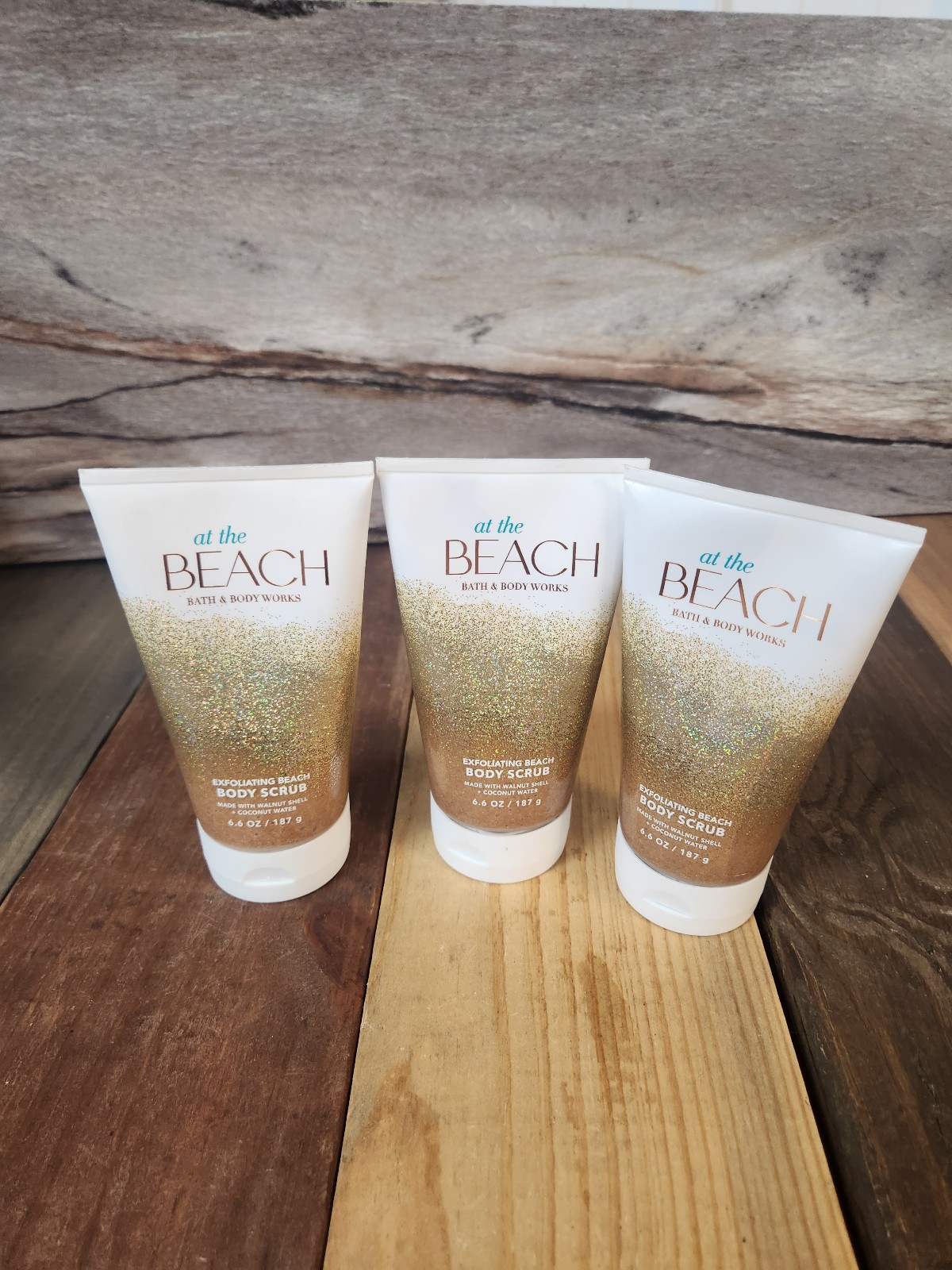 3PK Bath & Body Works At The Beach Exfoliating Body Scrub