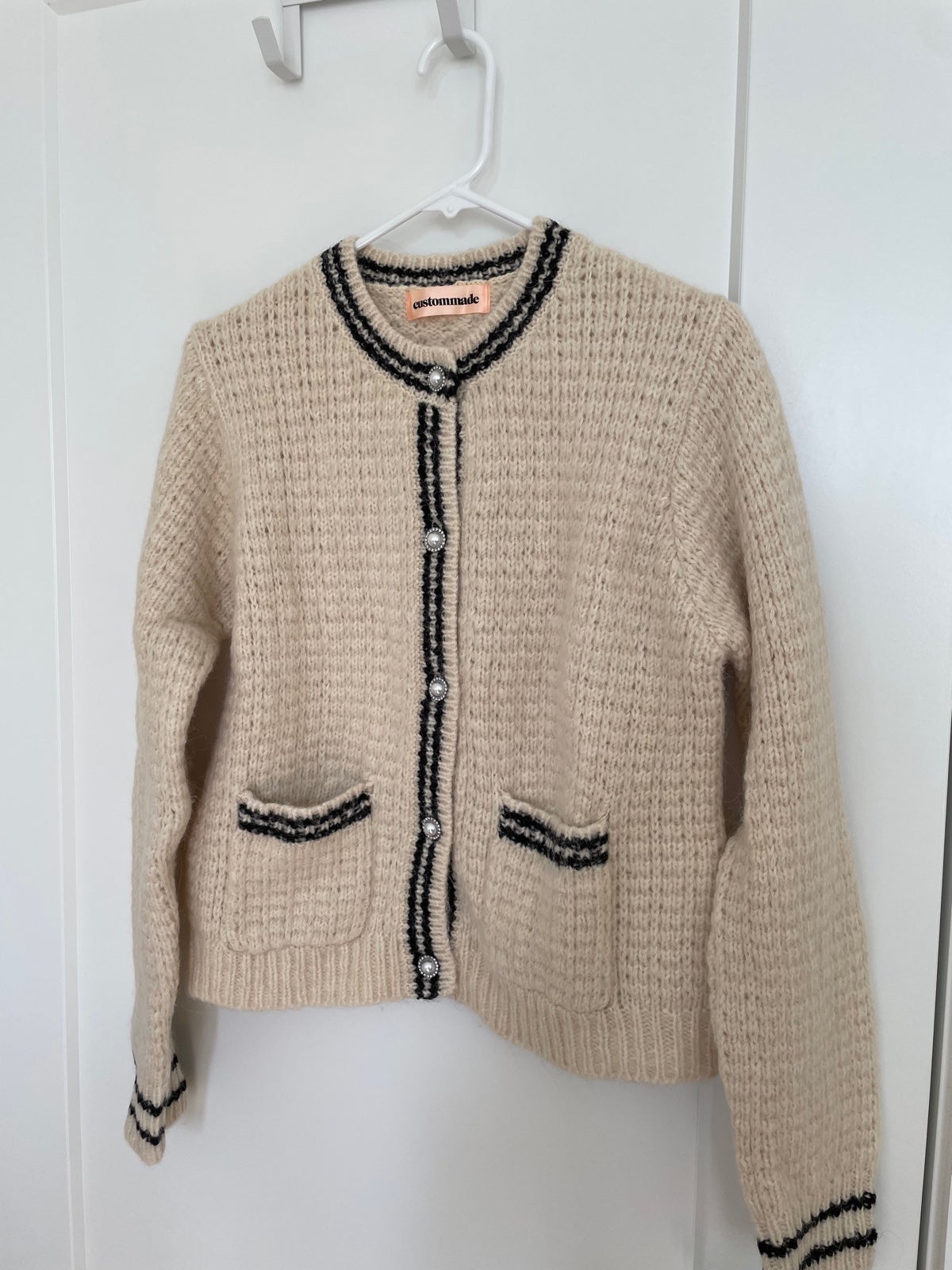 Custommade wool alpaca cardigan