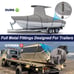 Zenicham Grey 900D Marine Grade Fade and Tear Resistant Trailerable T-Top Heavy-