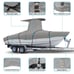 Zenicham Grey 900D Marine Grade Fade and Tear Resistant Trailerable T-Top Heavy-