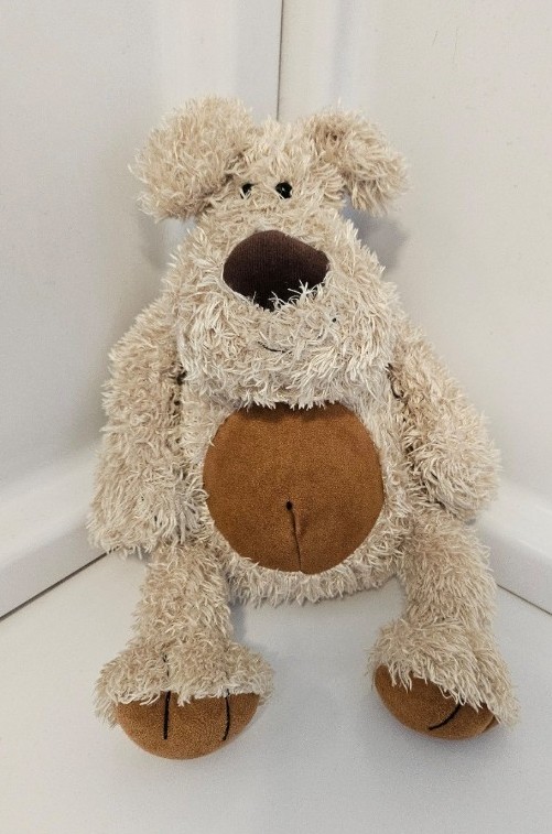 Jellycat Pootle Dog Plush Doll Shaggy Furry Fuzzy Lovey Doll Brown Rare HTF