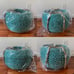Modern Village Designer Plant Basket and Throw Blanket Basket (Teal)