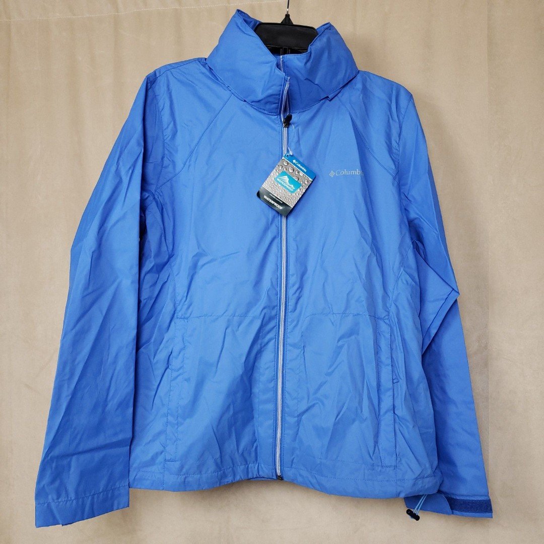 Columbia Womens Small Switchback III Waterproof Jacket, Harbor Blue