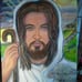 Oil painting of Jesus