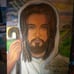 Oil painting of Jesus
