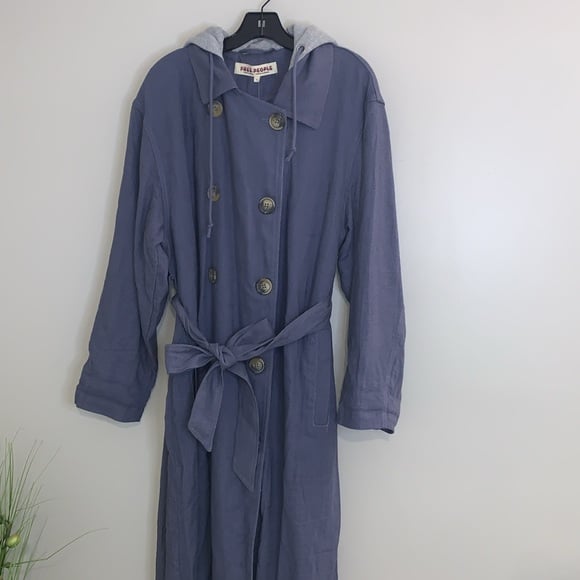 Free People Charlie Trench Coat Size S