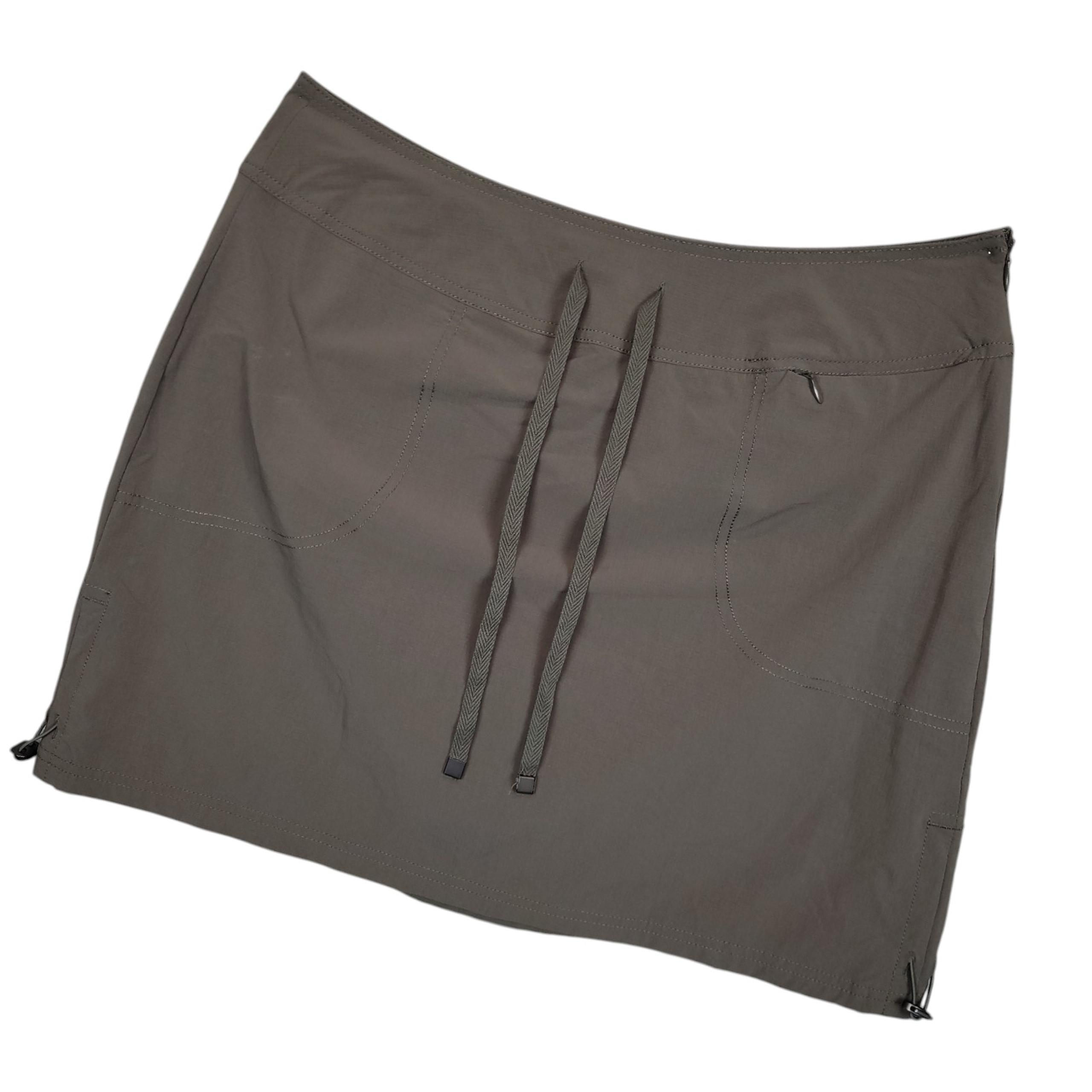 Green Tea Women's Skort Sz XL Drawstring Active Athletic Hiking Trekking Green
