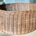 Studio McGee Basket Rattan Wicker Tree Collar with Handles Dark Brown Threshold