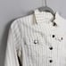 FRAME DENIM | Le Vintage Courtyard Stripe Denim Jscket Tan White Women’s Size XS
