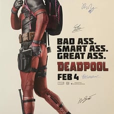 Deadpool Signed Movie Poster