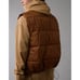 American Eagle Men's Hooded Puffer Vest Cinnabar Size S