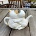 Vintage 1998 Hearth and Home Designs Ceramic Kitty Cats Cuddling Teapot