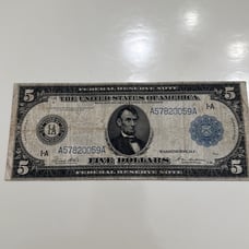 Five dollar bill series of 1914