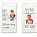 Funny kitchen towels set