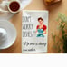 Funny kitchen towels set