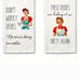 Funny kitchen towels set