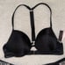 Victorias Secret Swim Black with Silver Rhinestone Bikini Set NWT