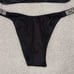 Victorias Secret Swim Black with Silver Rhinestone Bikini Set NWT
