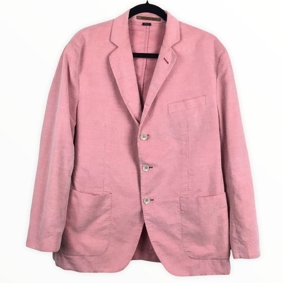 Riviera Red Pink Corduroy Blazer Sport Jacket