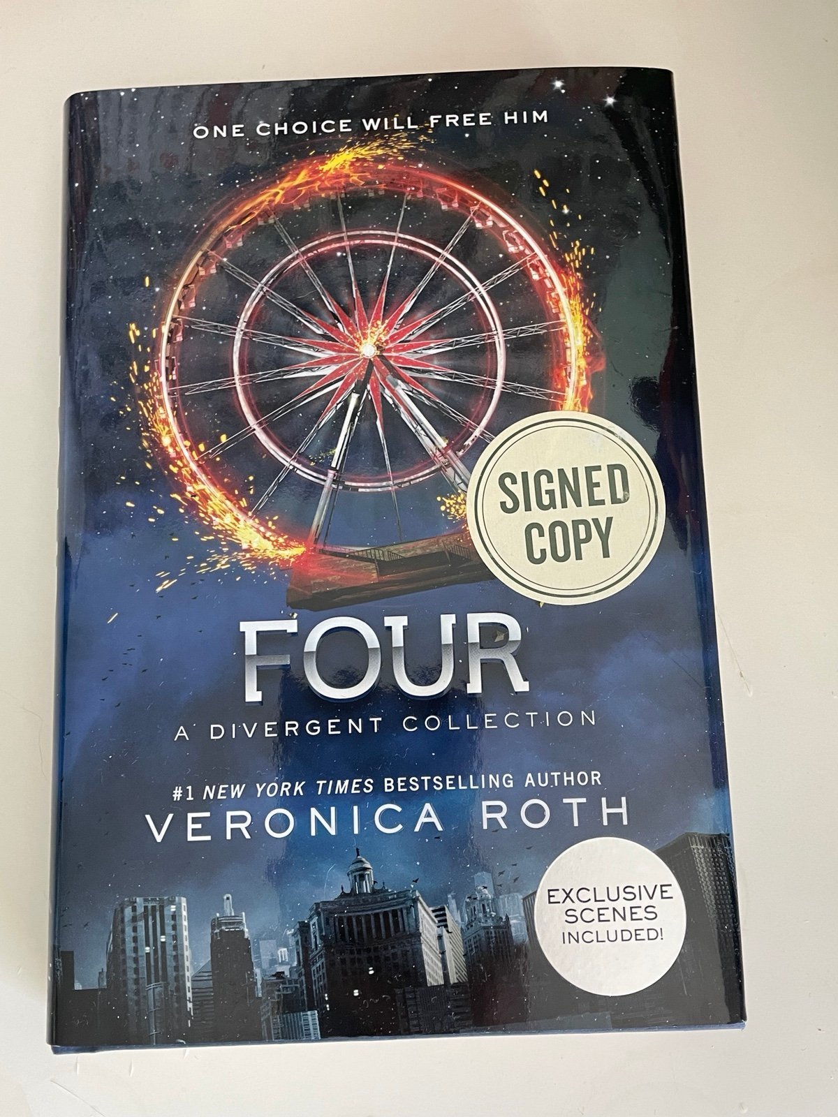 RARE SIGNED Hardcover Four by Veronica Roth EXCLUSIVE CONTENT