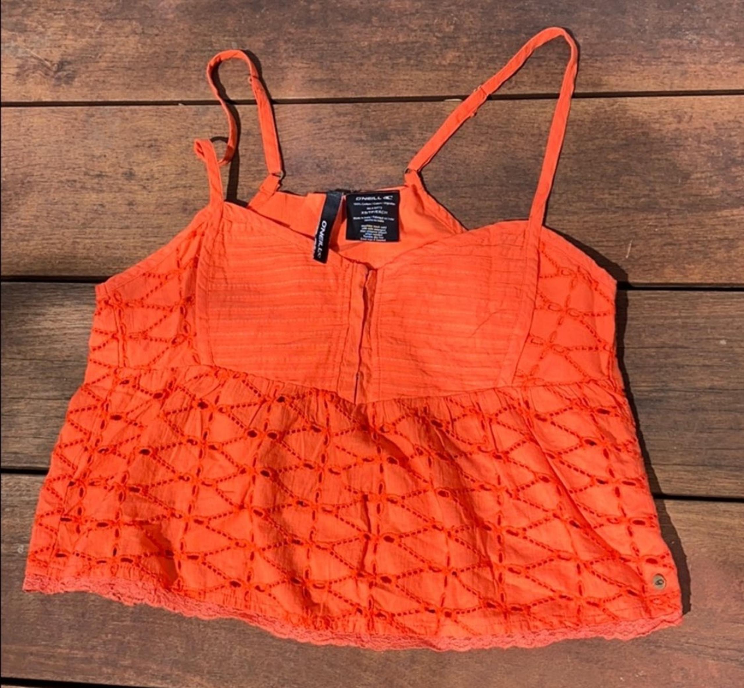 O'Neill Orange Orange Tank Top XS