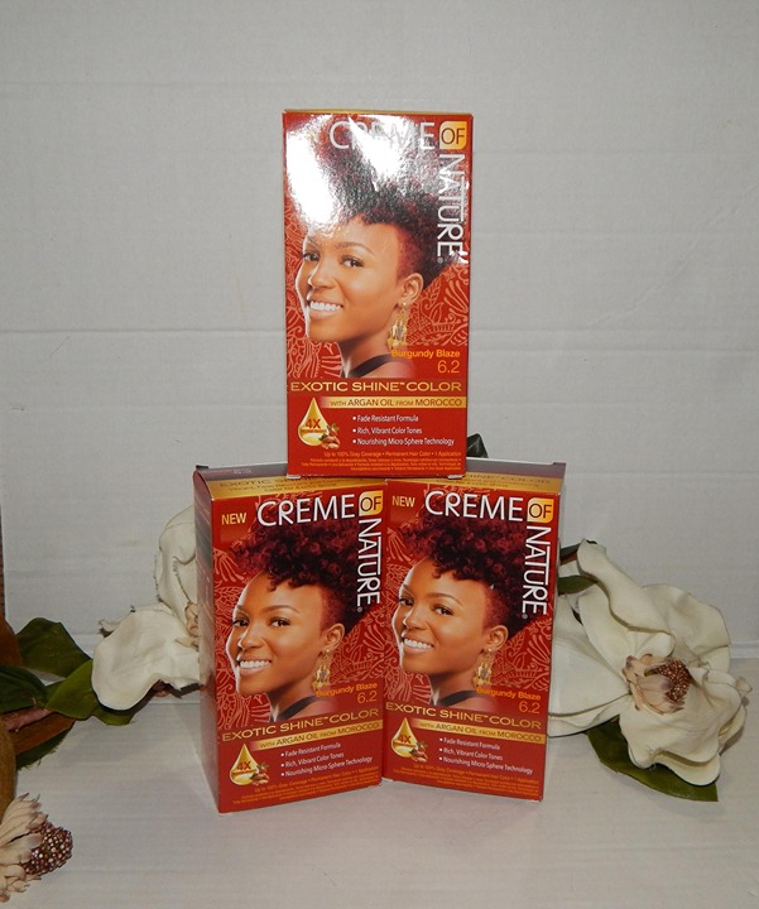 Creme of Nature 6.2 Burgunday Blaze Permanent Hair Color 3 Applications