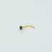 Solid 14kt gold Nose piercing CZ Dome St