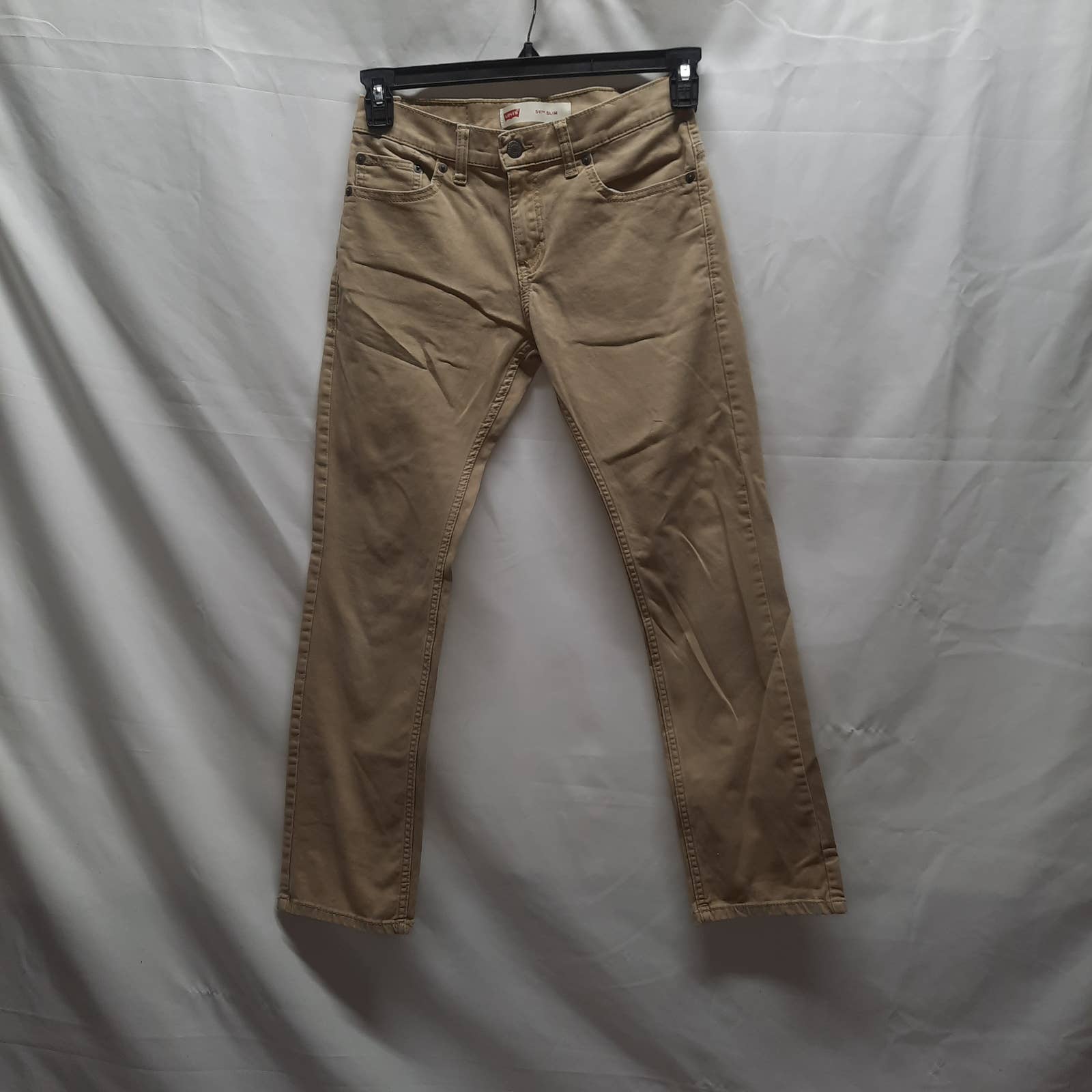 NWOT Levis 511 Slim tan stretch skinny jeans Girls 14 Reg 27" W 27" L