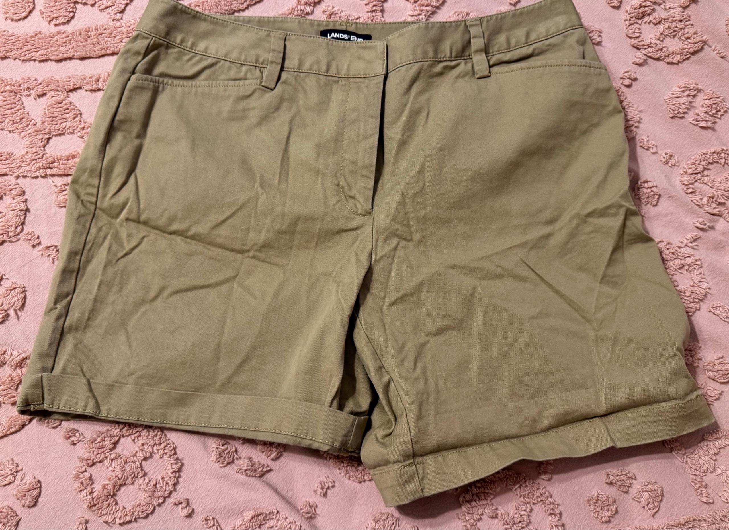 EUC Lands End khaki shorts