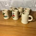 German vintage shot glasses set of 6