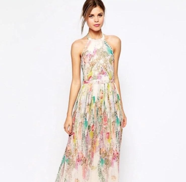 Ted Baker Maxi Dress in Wispy Meadow Pri