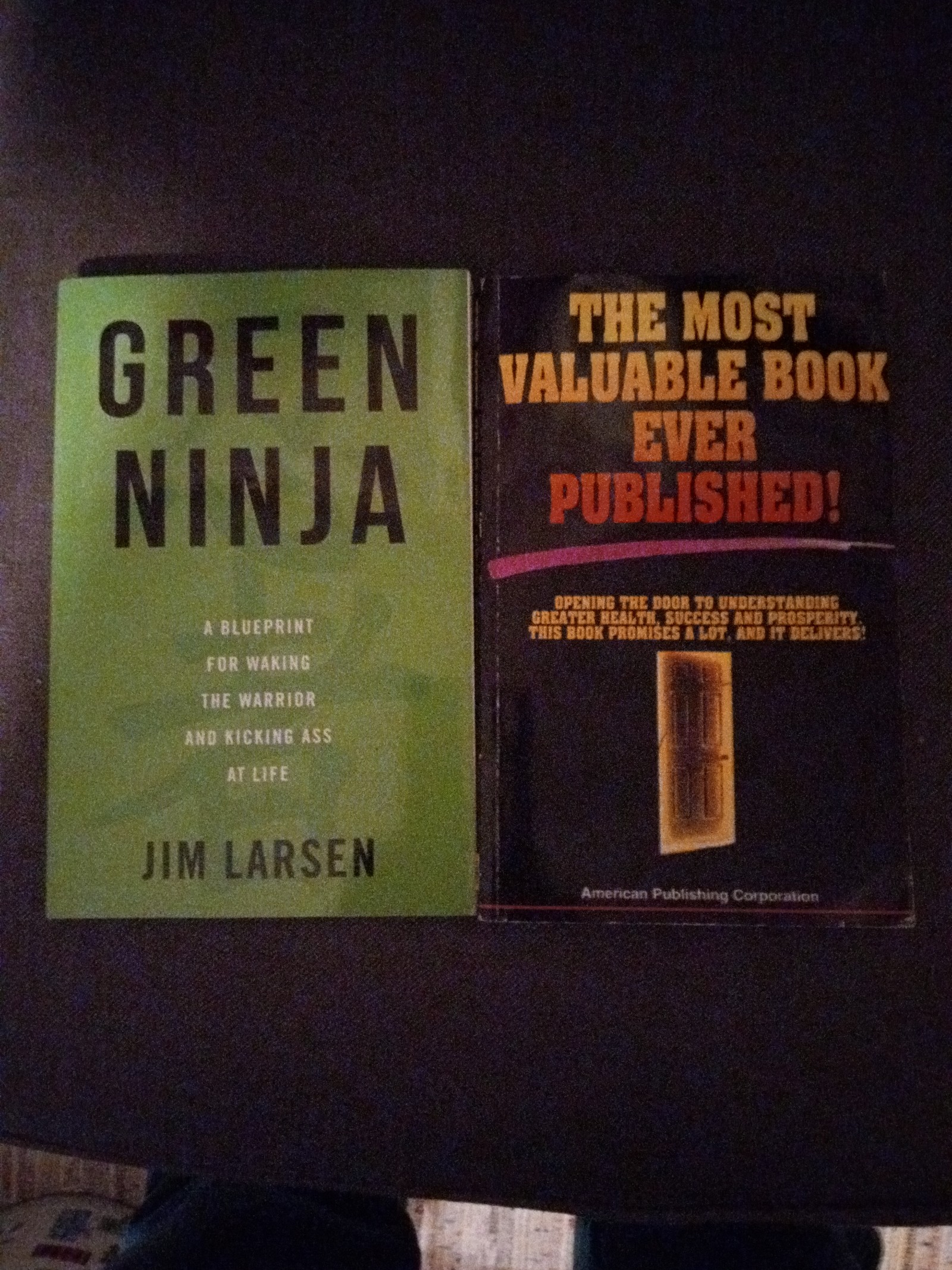 Autographed Self Help Book Lot:Signed Green Ninja, Also Most Valuable Book Ever!