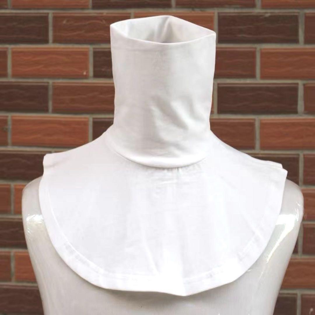 Stretchable Cotton White Turtleneck Inner for Fursuit/Cosplay