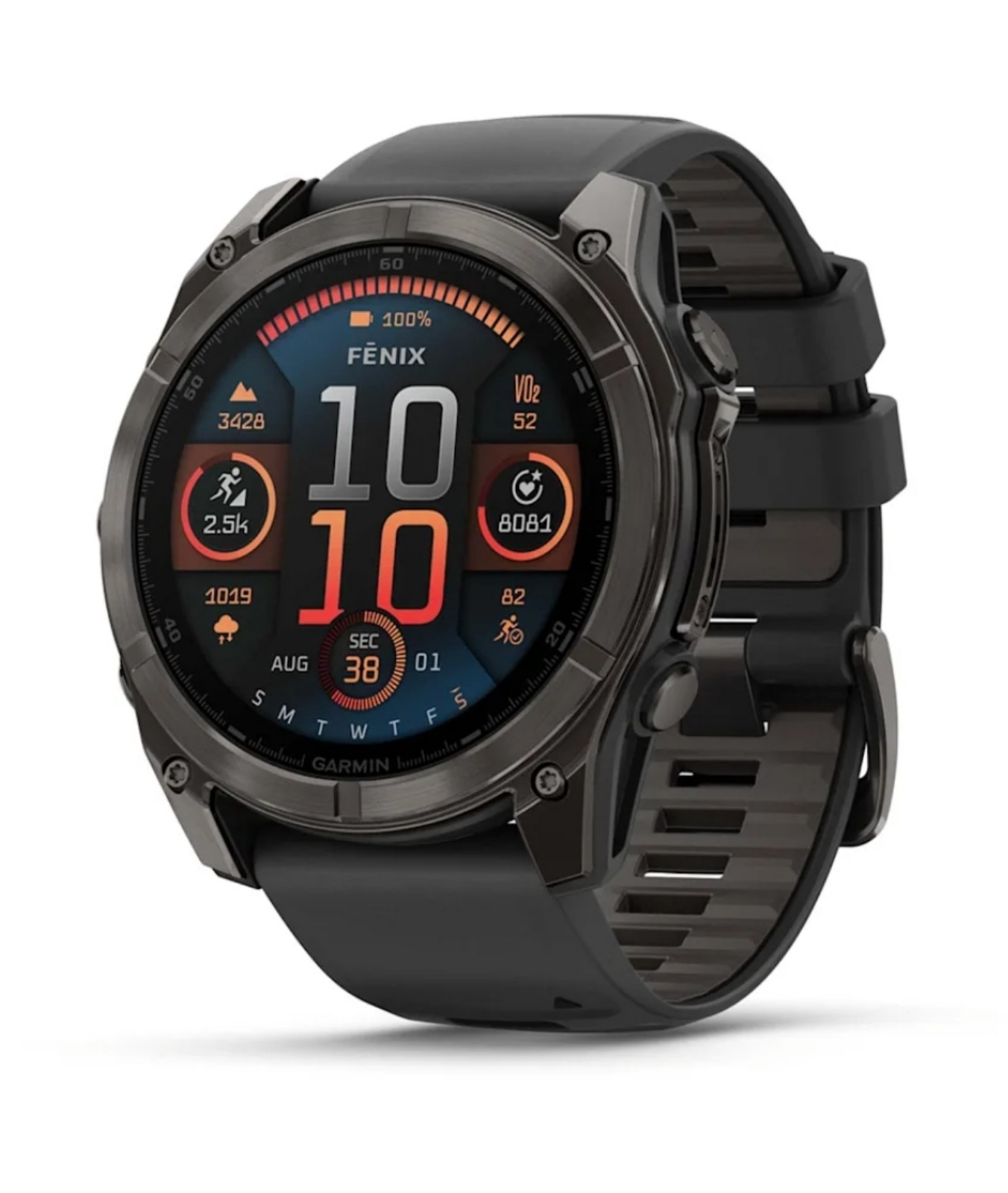Garmin fenix® 8 – 51 mm, AMOLED, Sapphire, Premium Multisport GPS Carbon Gray