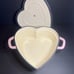 Smith & Clark Ironworks Pink Heart Shaped 3Qt Enameled Cast Iron Dutch Oven