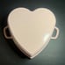Smith & Clark Ironworks Pink Heart Shaped 3Qt Enameled Cast Iron Dutch Oven