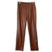 NEW Banana Republic vegan leather pants Sz S Tall dark almond