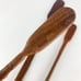 Trio Antique Primitive Rustic Wooden Wood Farmhouse Butter Paddle Scoop Scrapers
