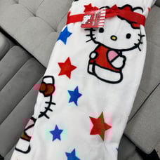 Hello Kitty patriotic 4th of Julh blanket