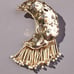 Anthropologie Fringed Moon Brooch