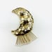 Anthropologie Fringed Moon Brooch