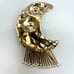 Anthropologie Fringed Moon Brooch
