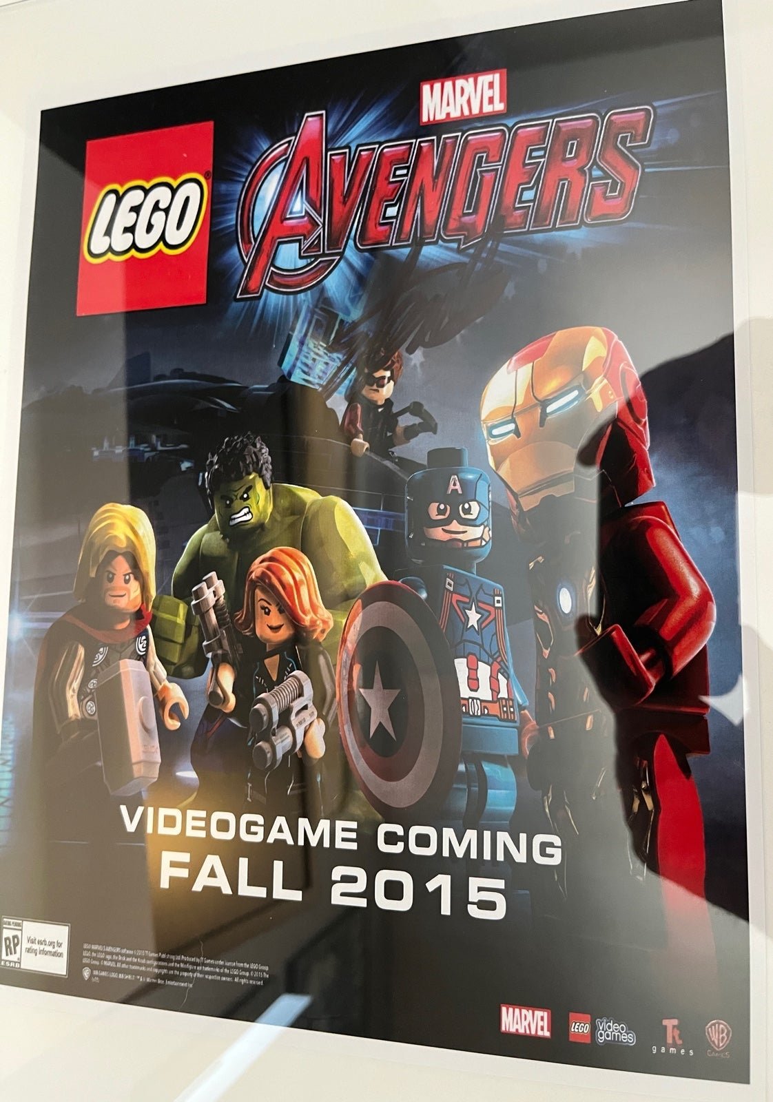 Stan Lee Signed LEGO Marvel Avengers Poster