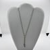 925 Sterling Silver Lariat Necklace, Italy, Elegant Y Drop