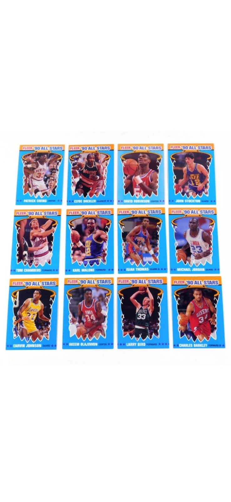 1990 Fleer ALL-STAR SET MICHAEL JORDAN MAGIC GEM