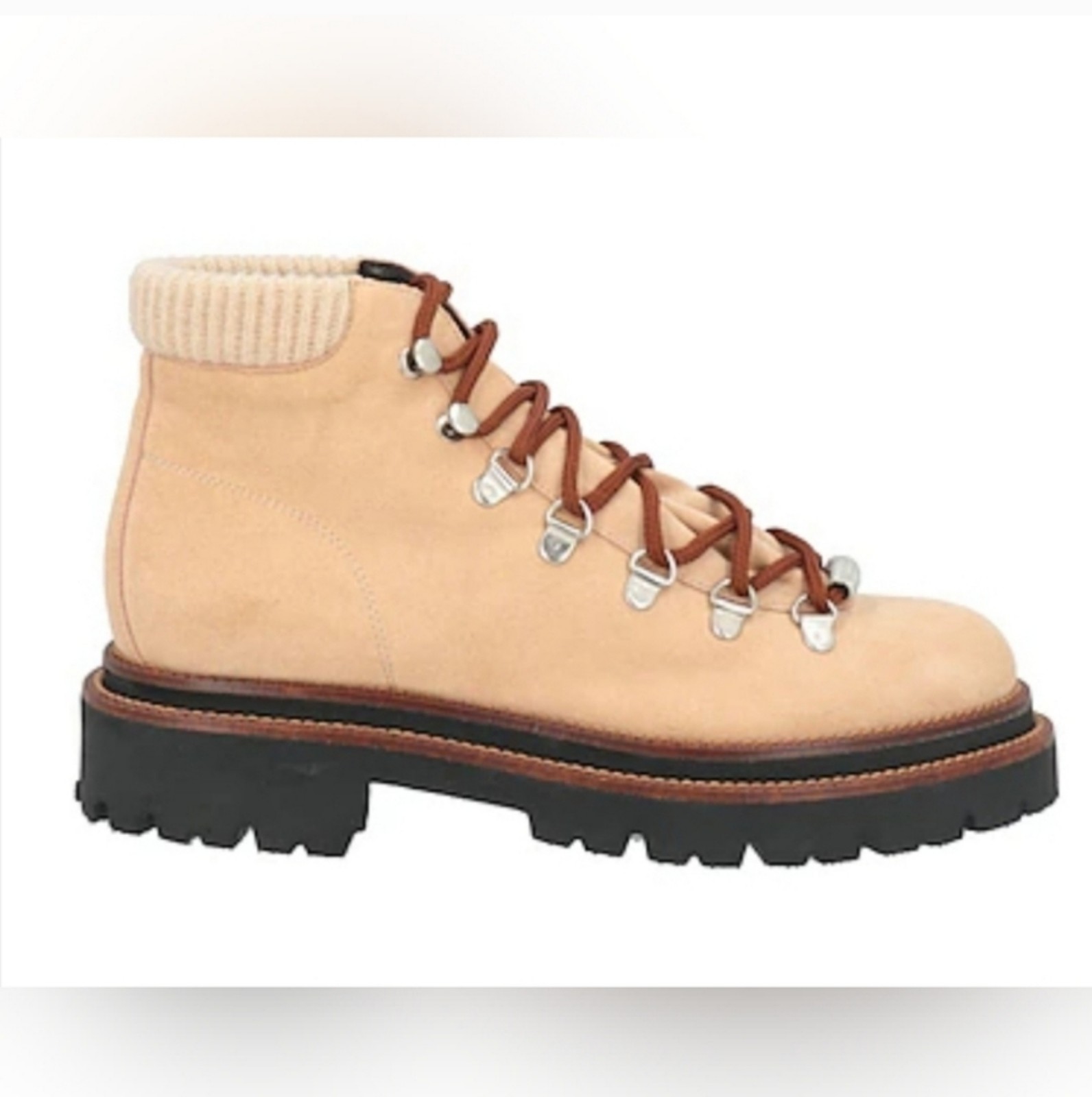 PesericoWomen's Natural Sand Ankle Boots Leather sz 8 sz 38