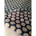 Crochet Flower Bedspread Queen Handmade Daisy Pattern Blue White Vintage 108x87