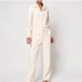 Faherty Women's L Overland Twill Jumpsuit Natural Cream White Boiler Utilitarian