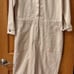 Faherty Women's L Overland Twill Jumpsuit Natural Cream White Boiler Utilitarian