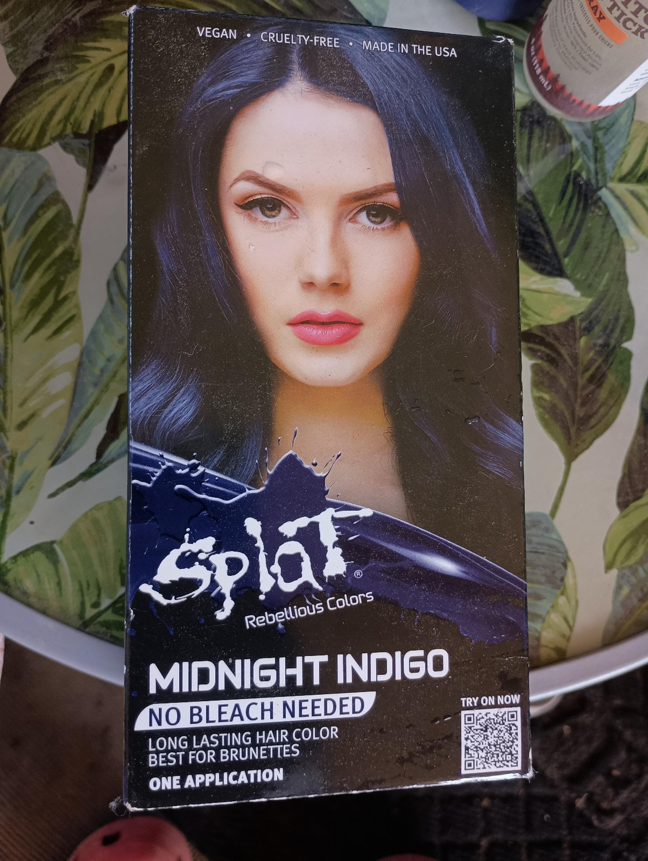 Midnight Azure No Bleach Blue Semi-Permanent Hair Dye Kit - Splat